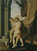 BALDUNG GRIEN, Hans Hercules and Antaeus oil painting reproduction